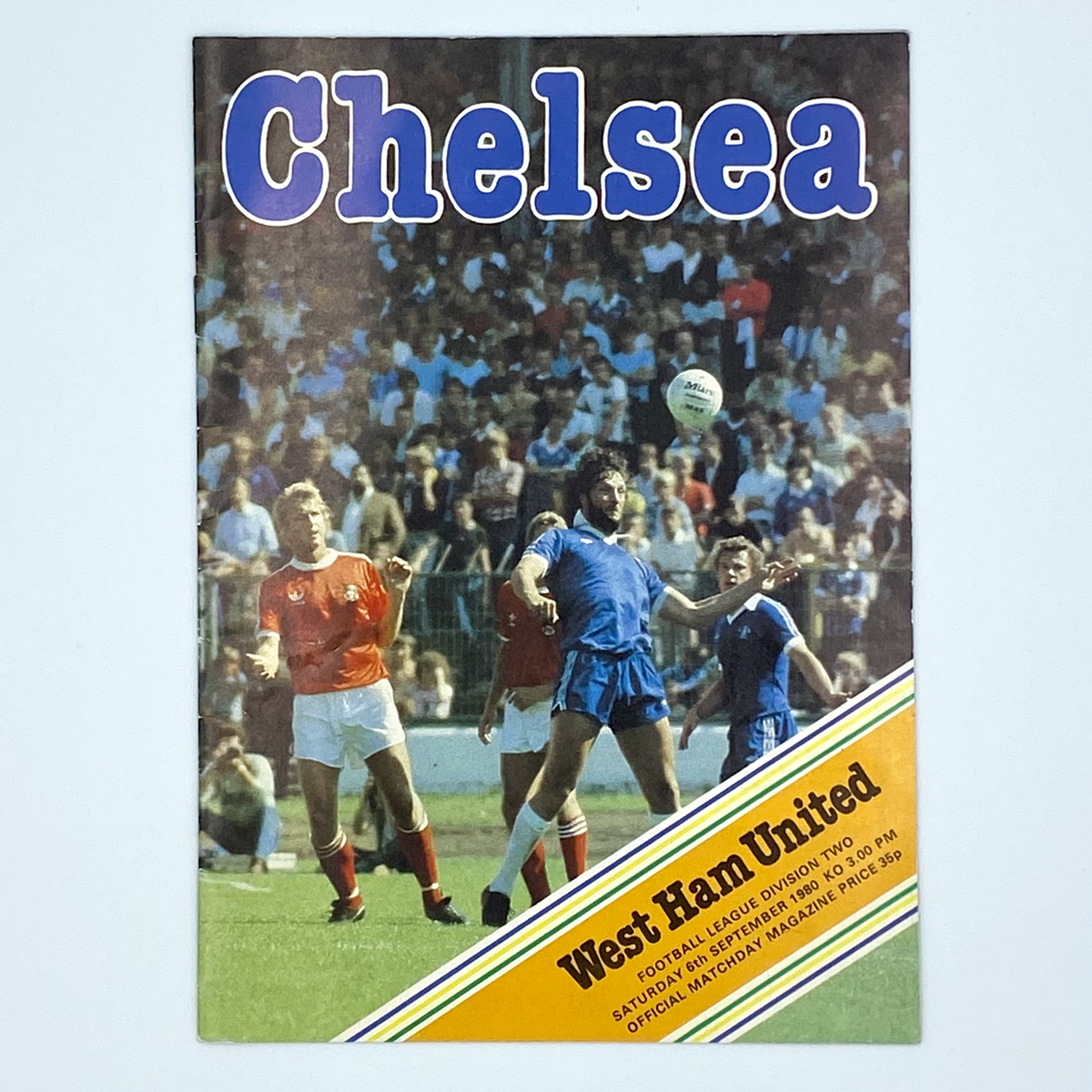 Chelsea vs West Ham United Programme (6 September 1980)