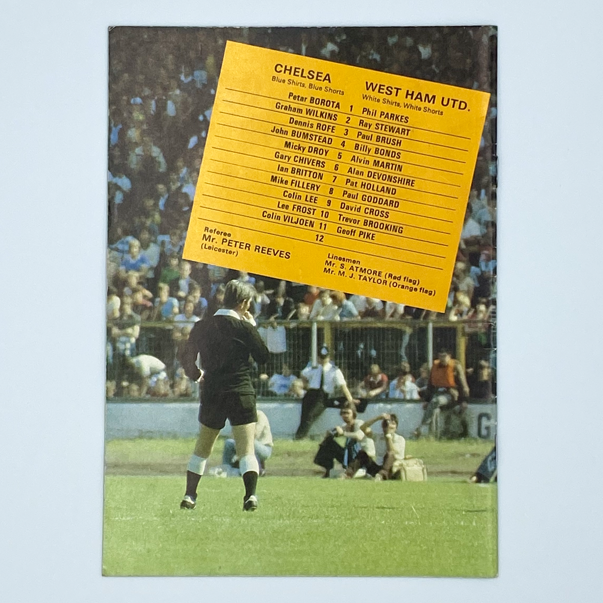 Chelsea vs West Ham United Programme (6 September 1980)