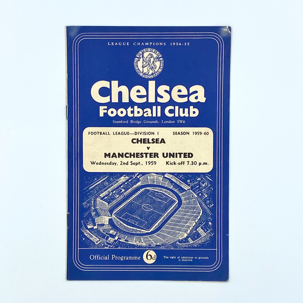 Chelsea vs Manchester United Programme (2 September 1959)
