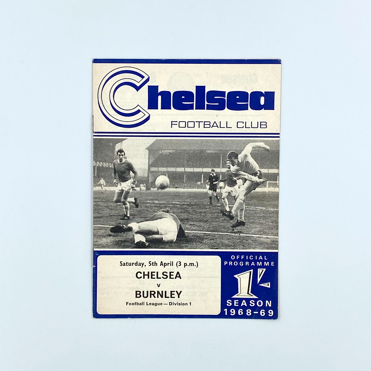 Chelsea vs Burnley Programme (5 April 1969)
