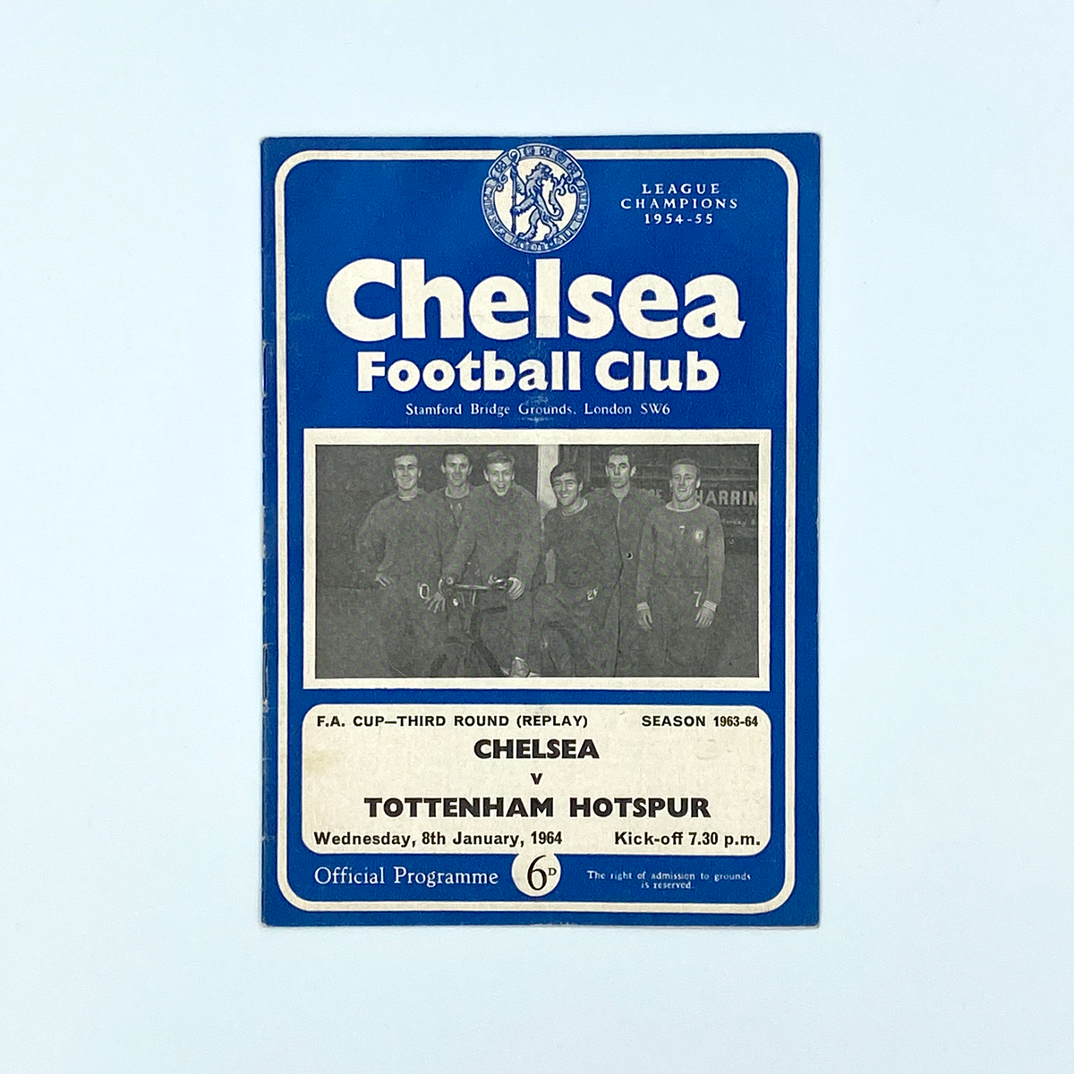 Chelsea vs Tottenham Hotspur Programme (8 January 1964)