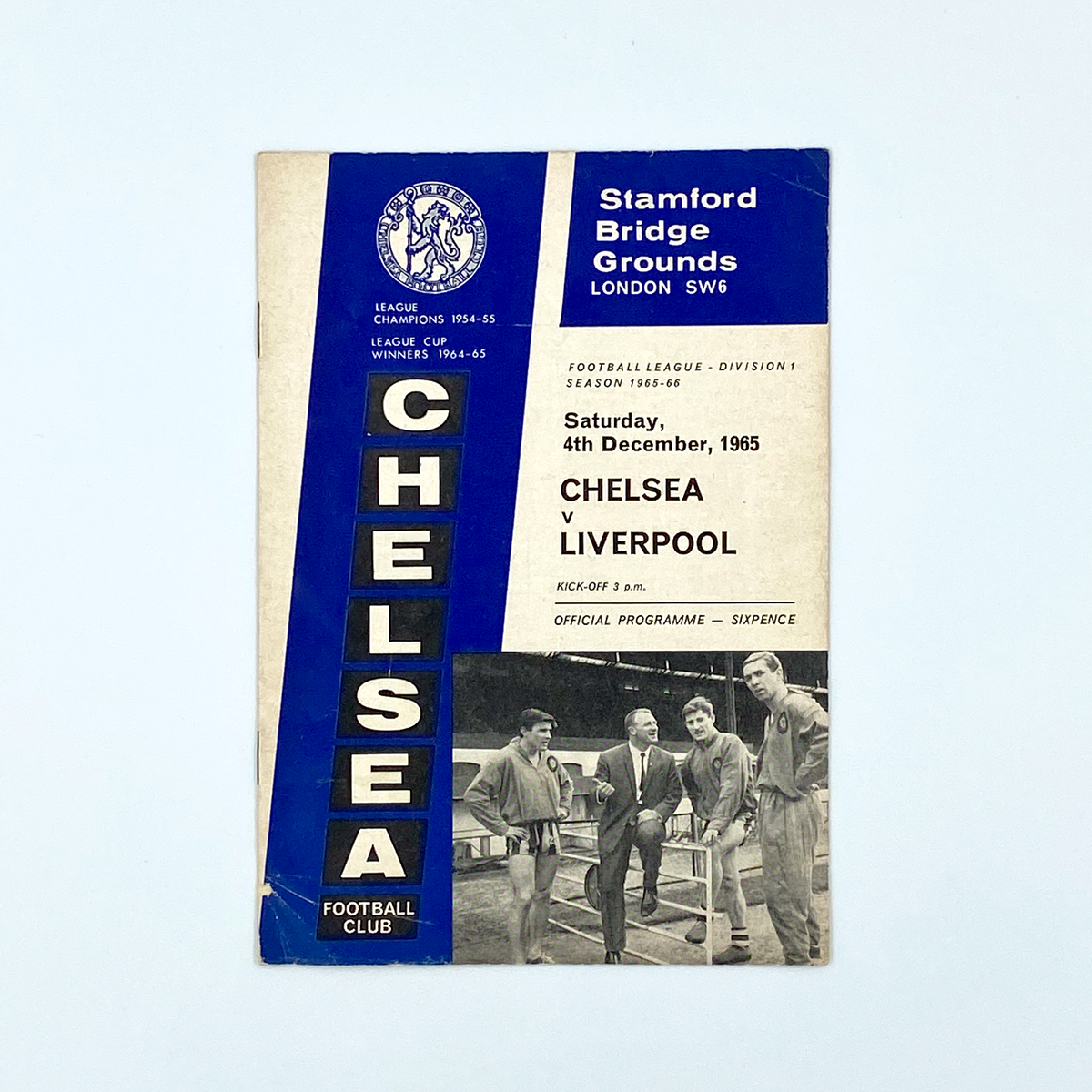 Chelsea vs Liverpool Programme (4 December 1965)