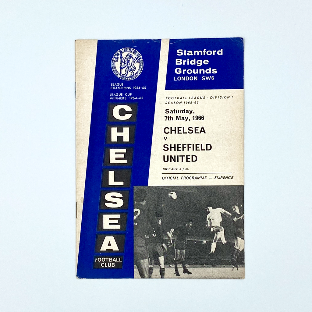 Chelsea vs Sheffield United Programme (7 May 1966)
