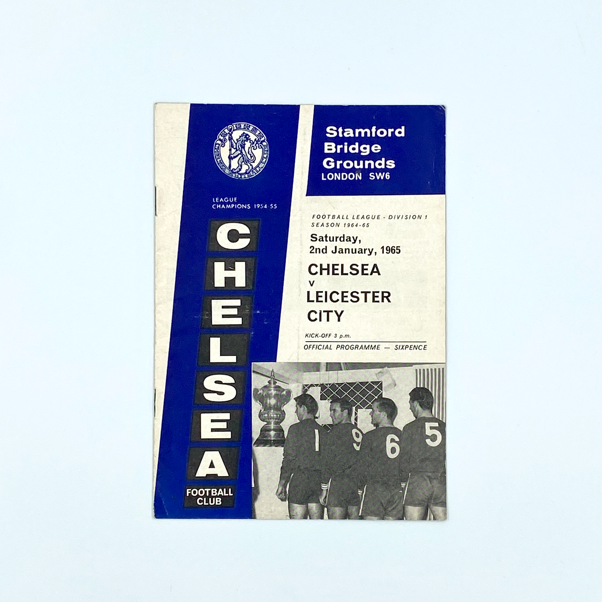Chelsea vs Leicester City Programme (2 January 1965)