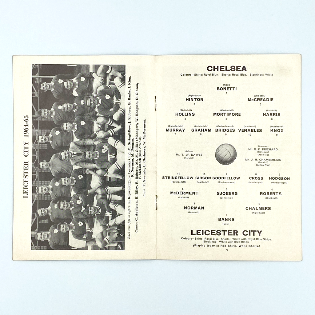 Chelsea vs Leicester City Programme (2 January 1965)