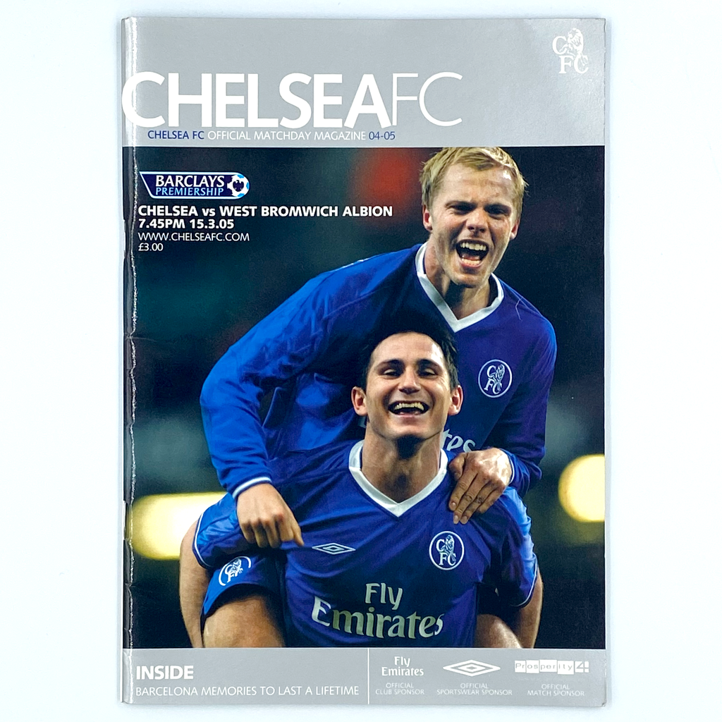 Chelsea vs West Bromwich Albion Programme (15 March 2005)