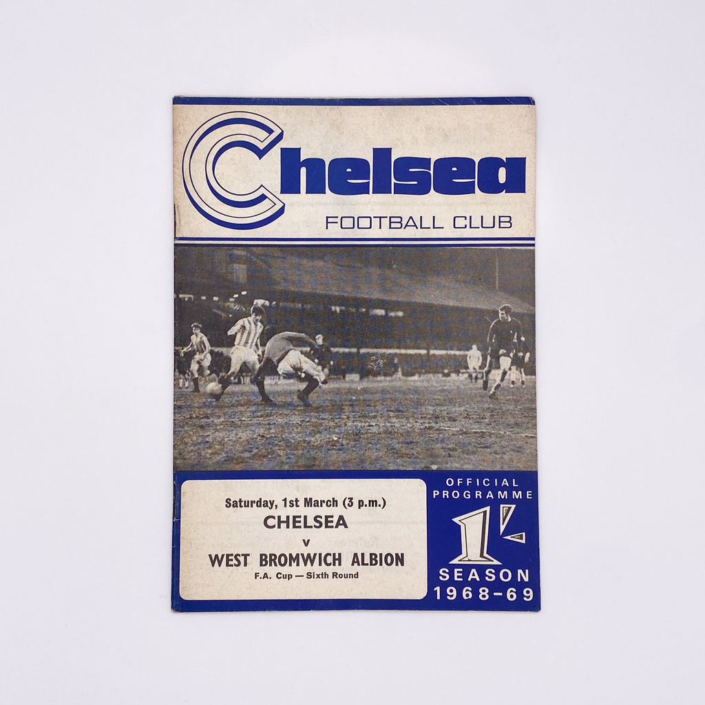 Chelsea vs West Bromwich Albion Programme (1 March 1969)