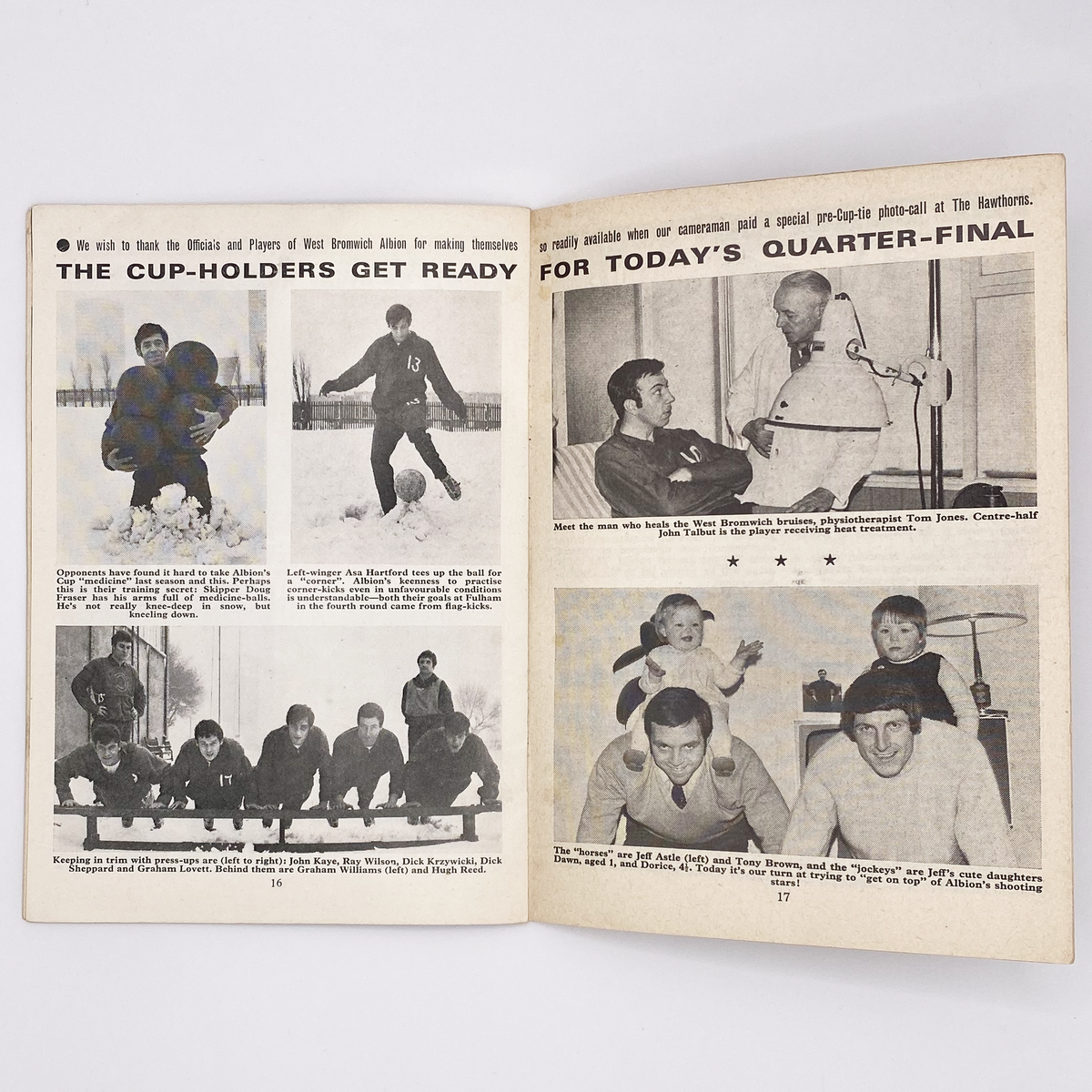 Chelsea vs West Bromwich Albion Programme (1 March 1969)
