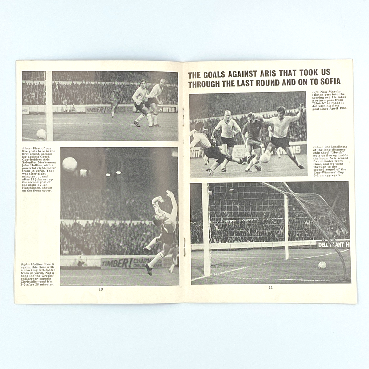Chelsea vs CSKA Sofia Programme (4 November 1970)