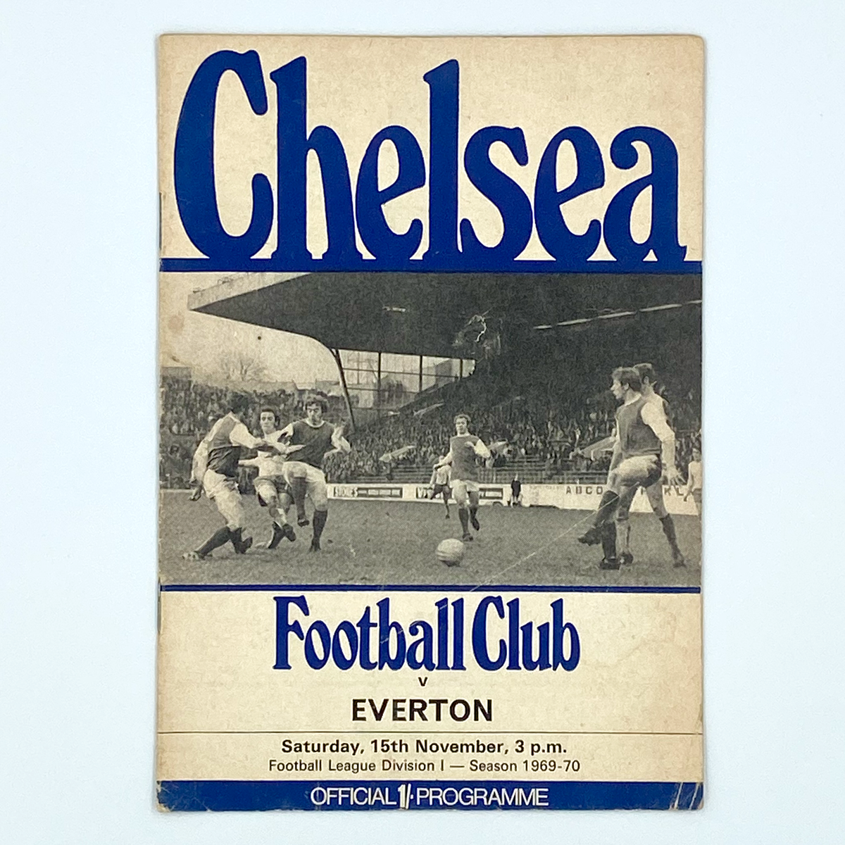 Chelsea vs Everton Programme (15 November 1969)