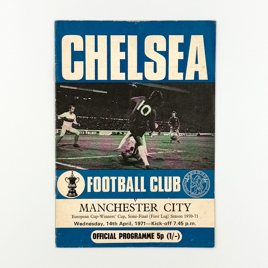 Chelsea vs Manchester City Programme (14 April 1971)