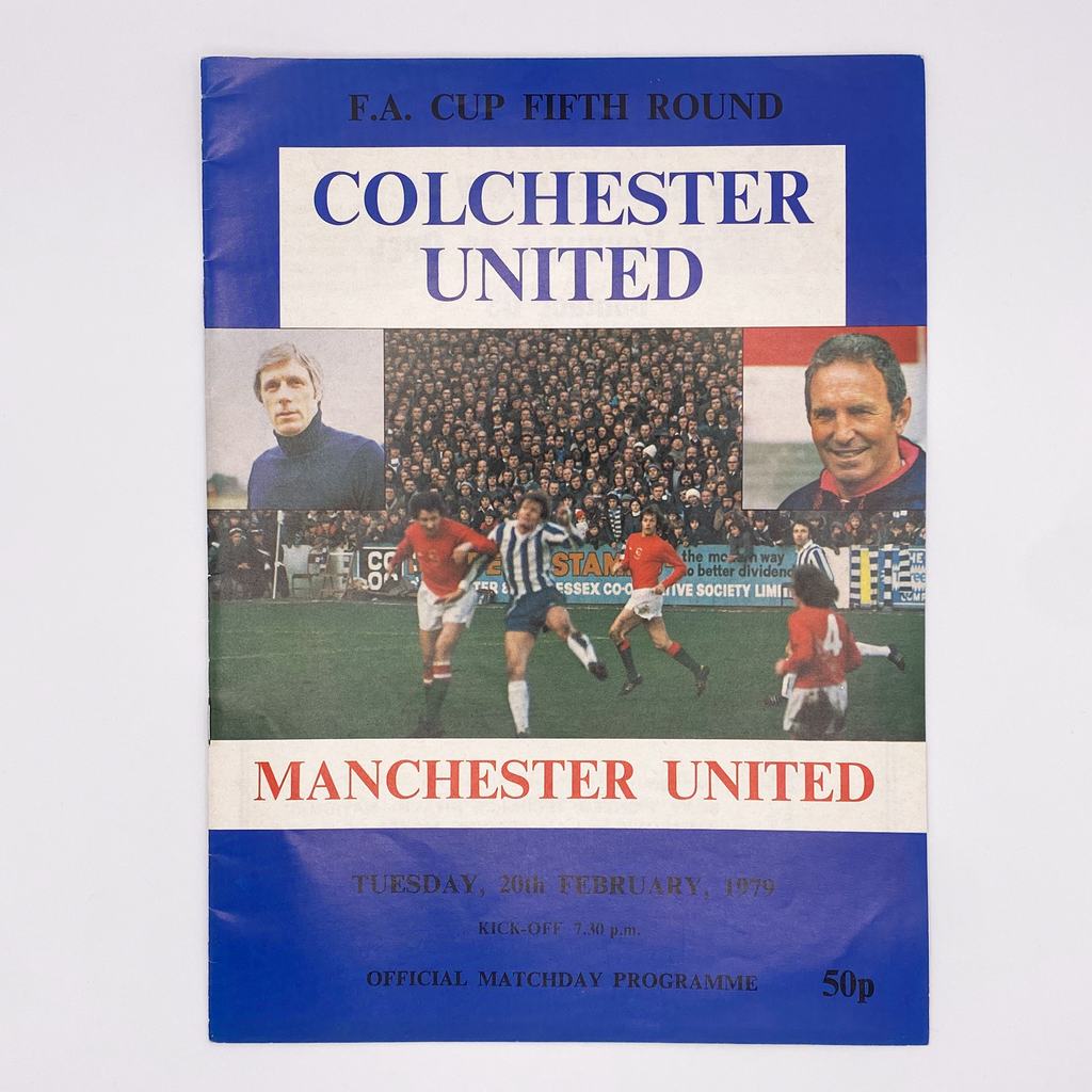 Colchester United vs Manchester United Programme (20 February 1979)