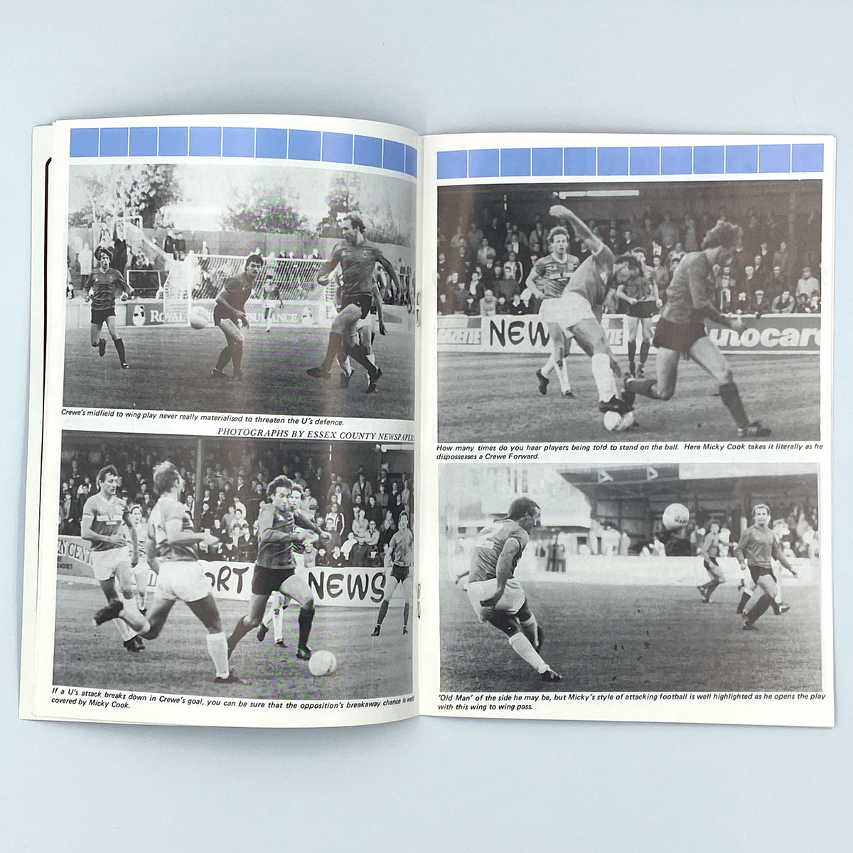 Colchester United vs Reading Programme (5 November 1983)
