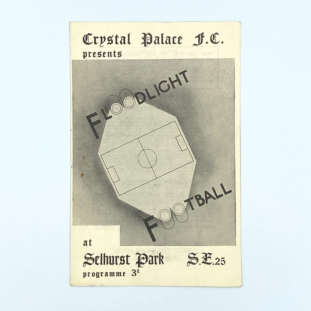 Crystal Palace vs Hamilton Academical Programme (4 April 1955)