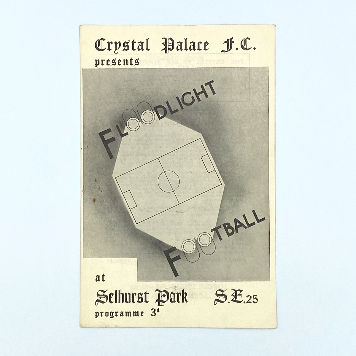 Crystal Palace vs Hamilton Academical Programme (4 April 1955)