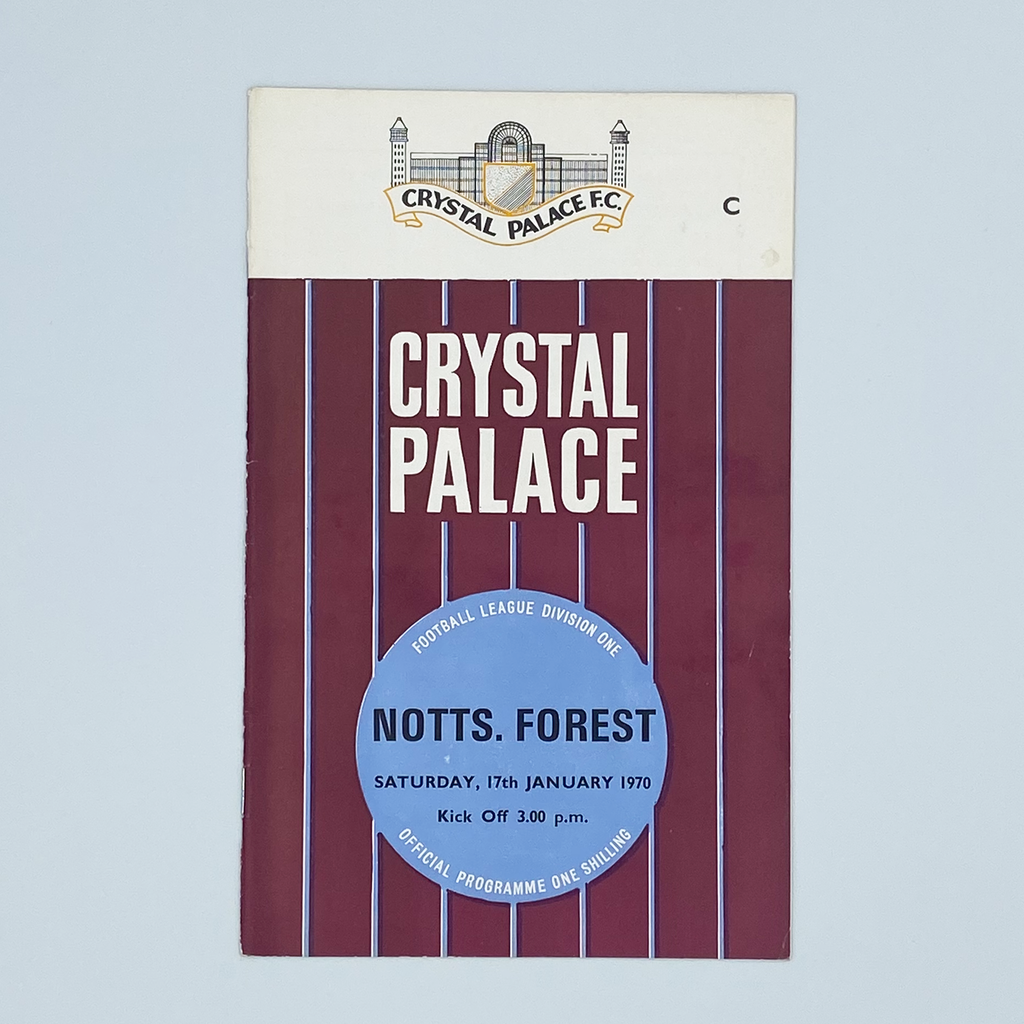 Crystal Palace vs Nottingham Forest Programme (17 January 1970)