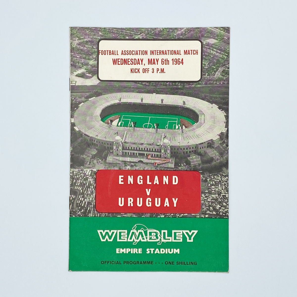England vs Uruguay Programme (6 May 1964)