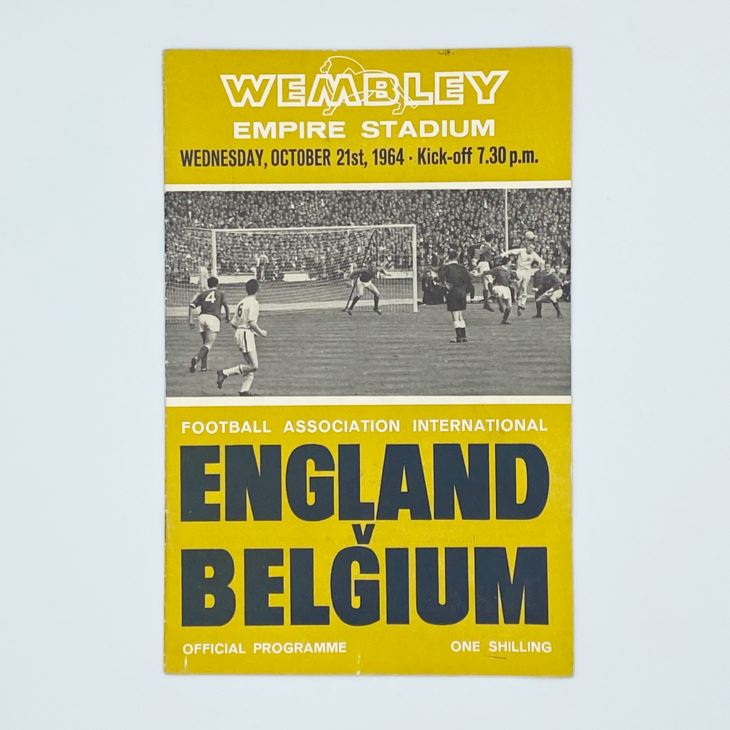 England vs Belgium Programme (21 October 1964)