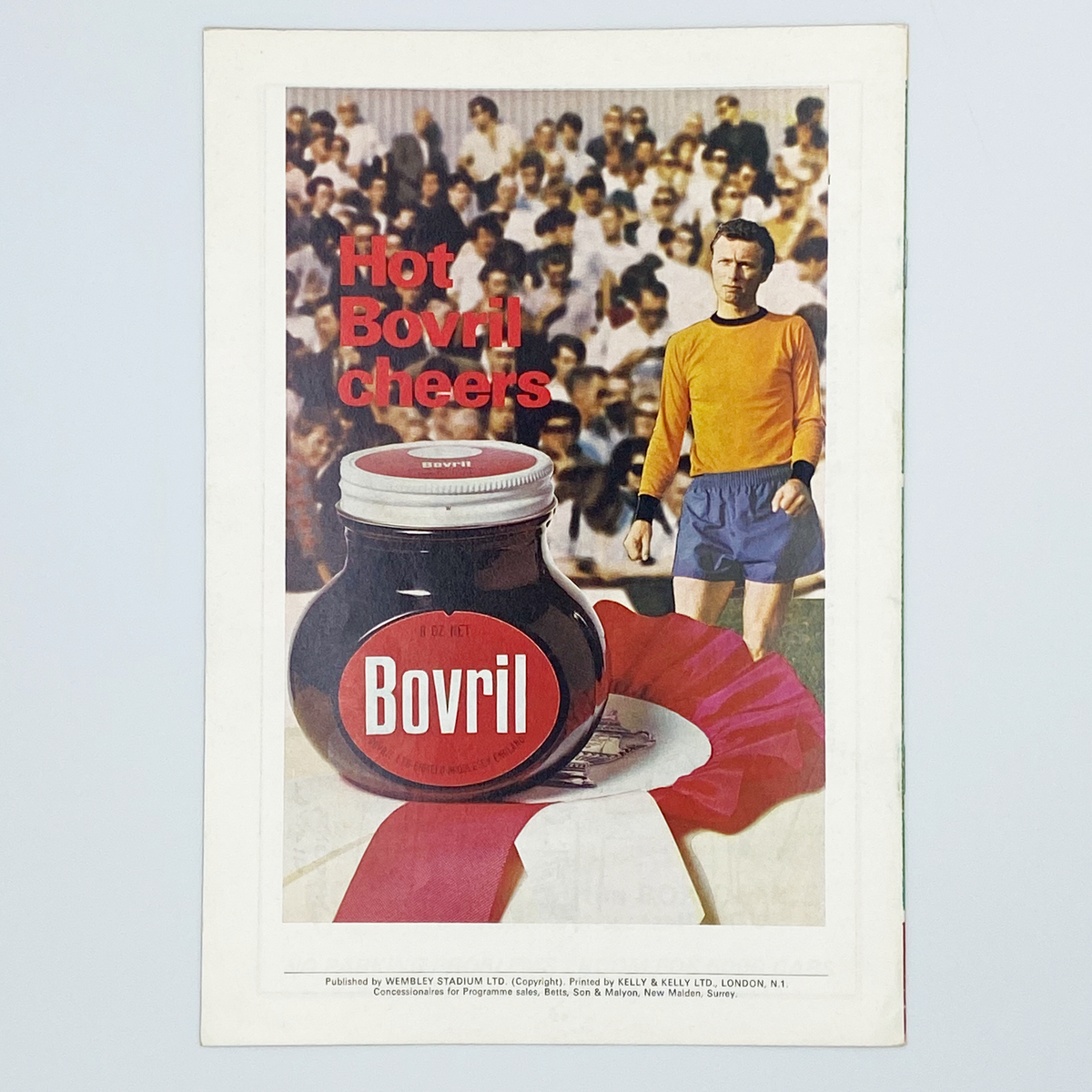 England vs East Germany Programme & Ticket (25 November 1970)