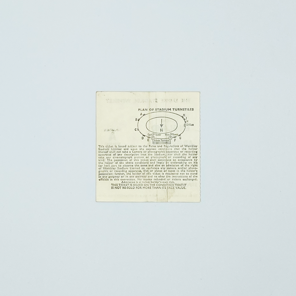 England vs Argentina Programme & Ticket (22 May 1974)