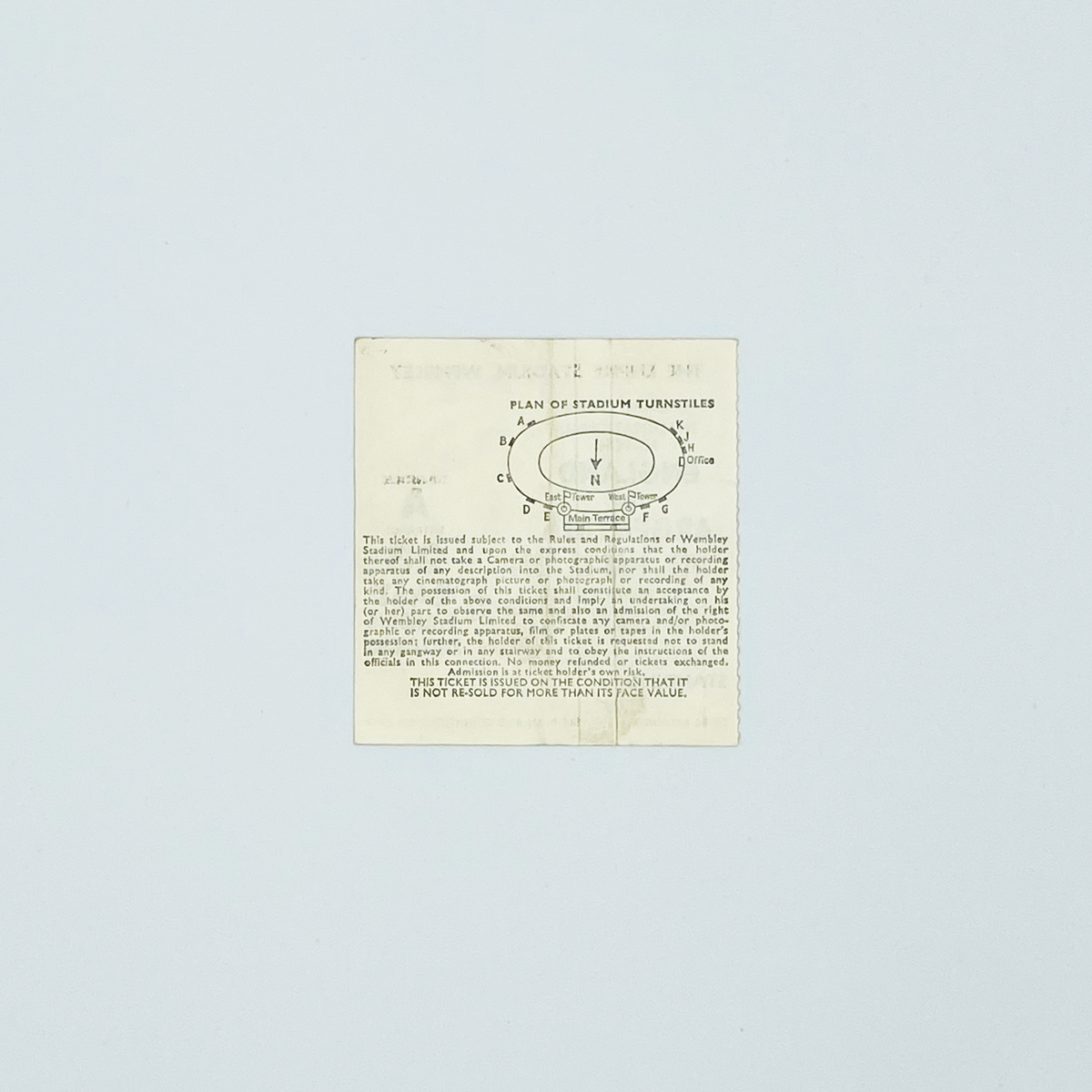 England vs Argentina Programme & Ticket (22 May 1974)