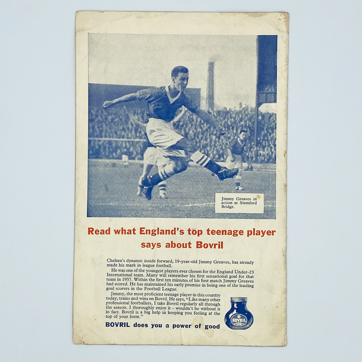 England vs Italy Programme & Ticket (6 May 1959)