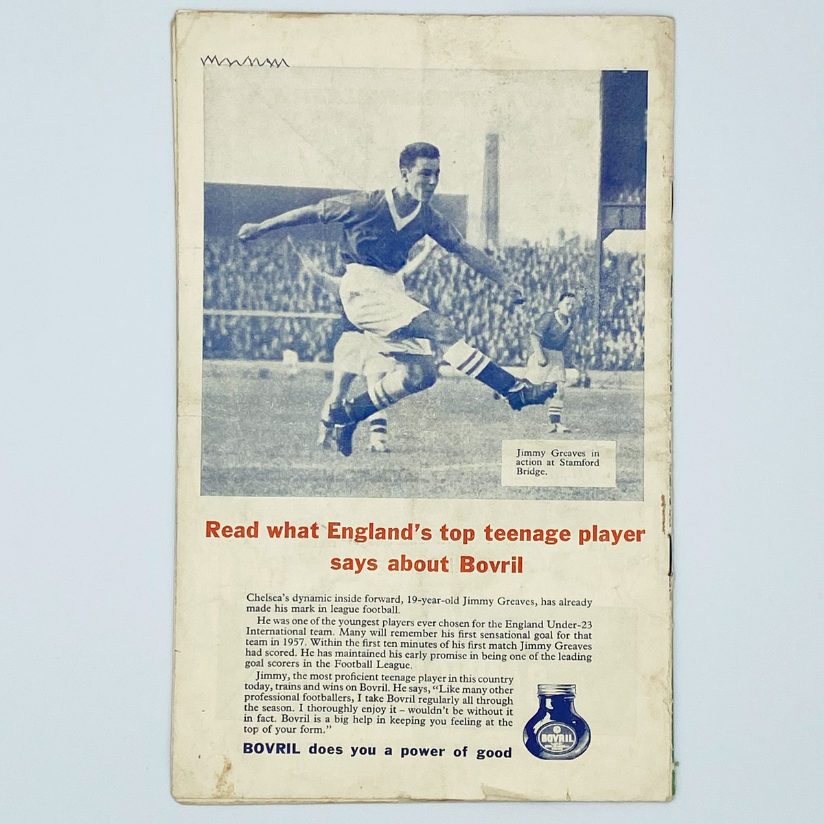 England vs Scotland Programme & Ticket (11 April 1959)