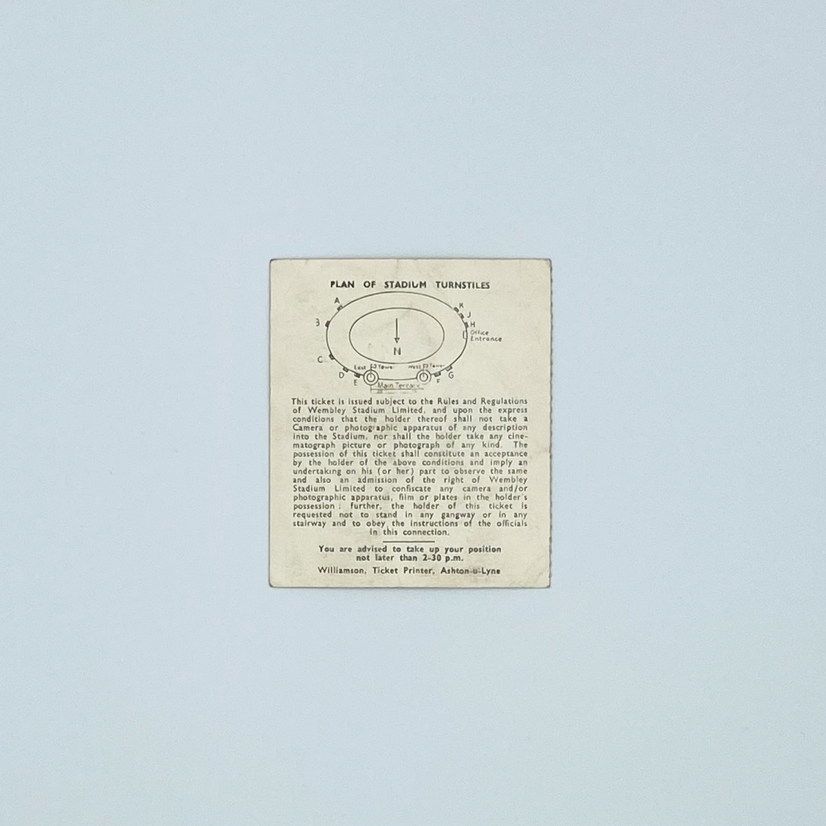 England vs Scotland Programme & Ticket (11 April 1959)