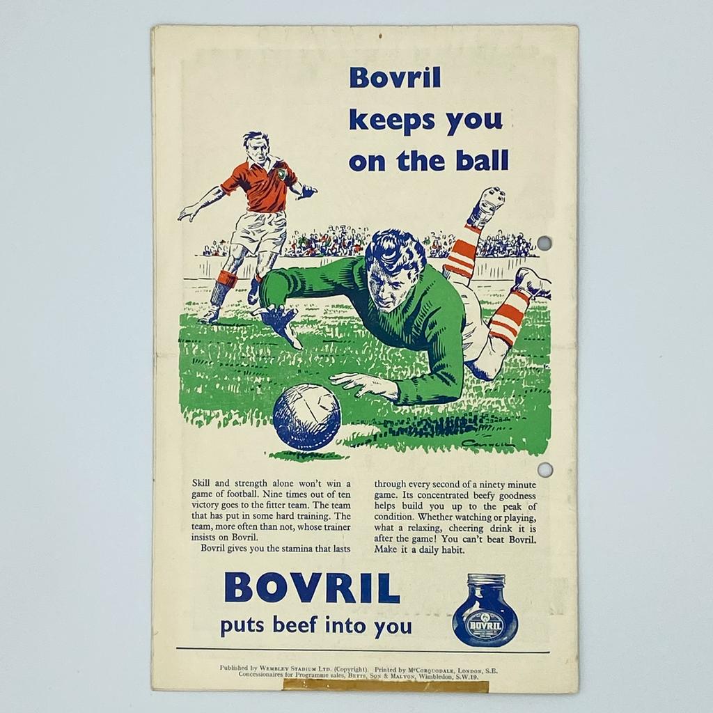 England vs France Programme & Ticket (27 November 1957)