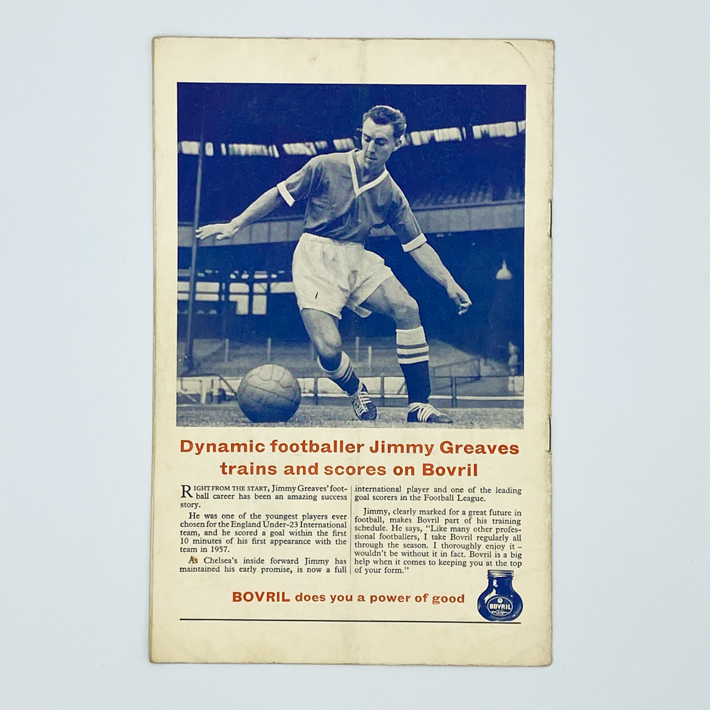 England vs Spain Programme & Ticket (26 October 1960)
