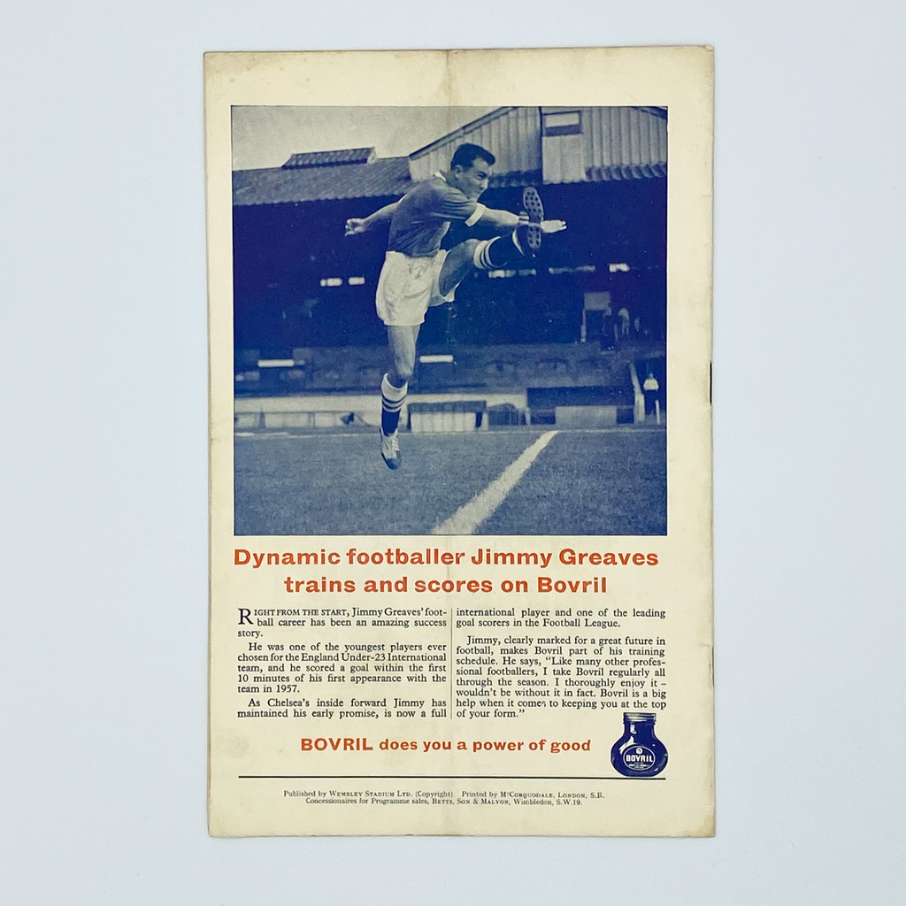 England vs Scotland Programme & Ticket (15 April 1961)