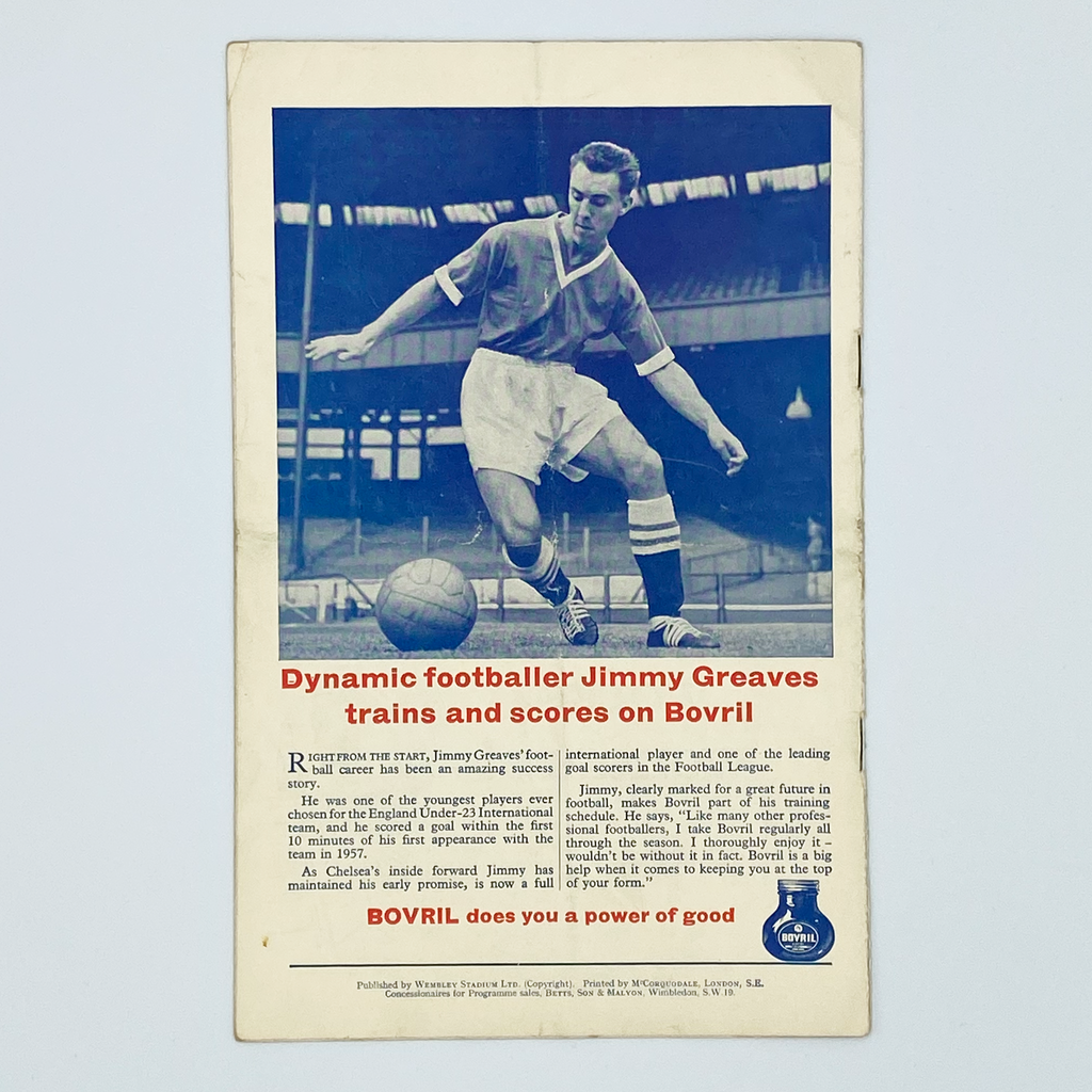 England vs Mexico Programme & Ticket (10 May 1961)