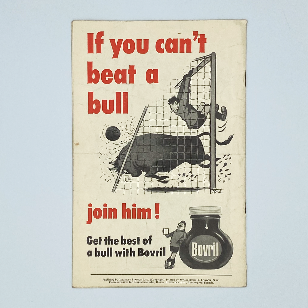 England vs Austria Programme (20 October 1965)