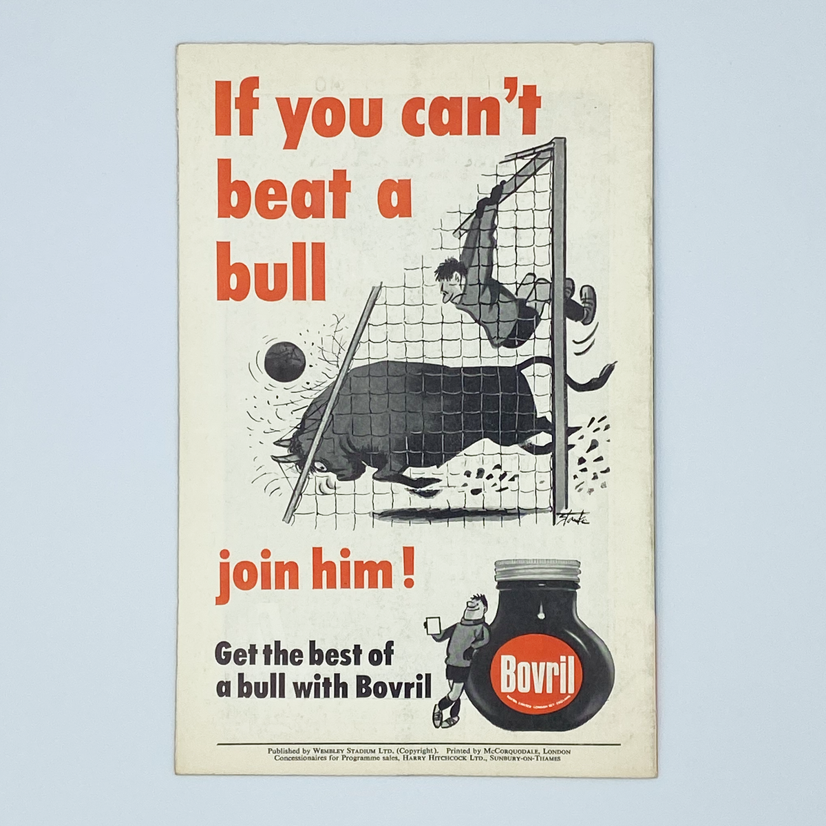 England vs Yugoslavia Programme (4 May 1966)
