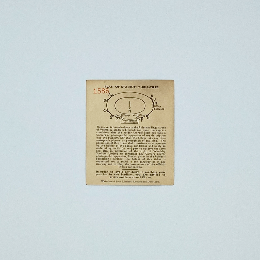 England vs Hungary Programme & Ticket (25 November 1953)