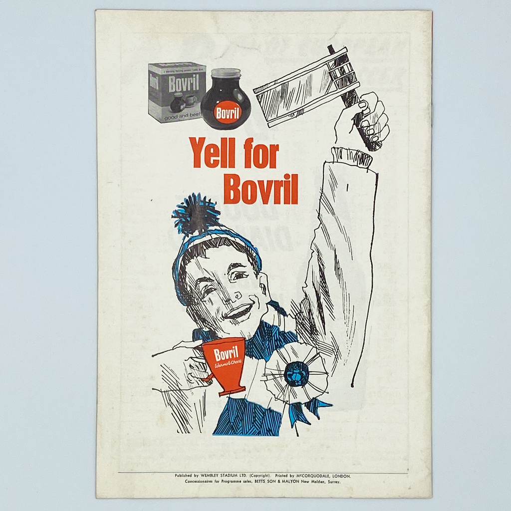 England vs Bulgaria Programme & Ticket (11 December 1968)