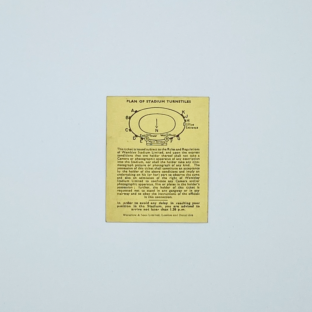 England vs Spain Programme & Ticket (30 November 1955)