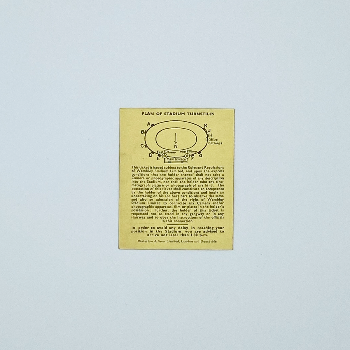 England vs Spain Programme & Ticket (30 November 1955)