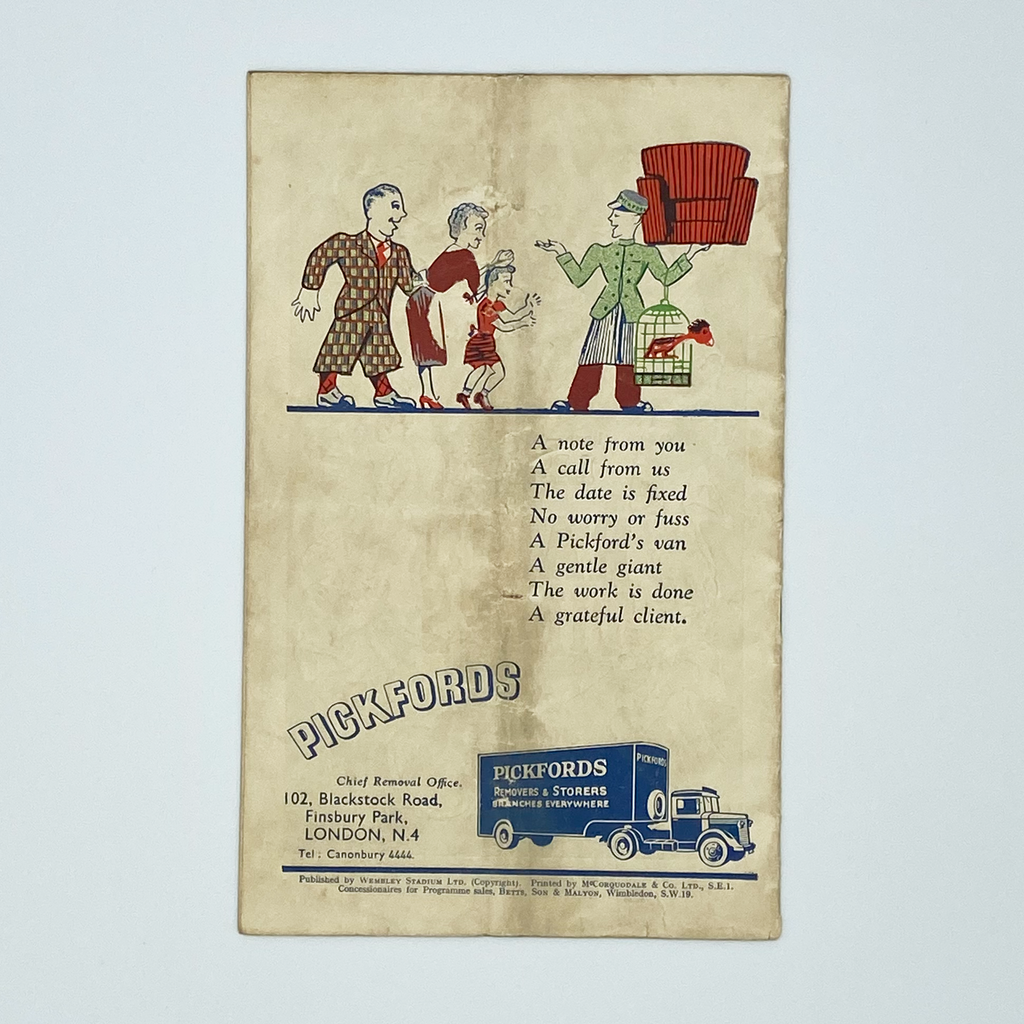 England vs Scotland Programme & Ticket (9 April 1949)
