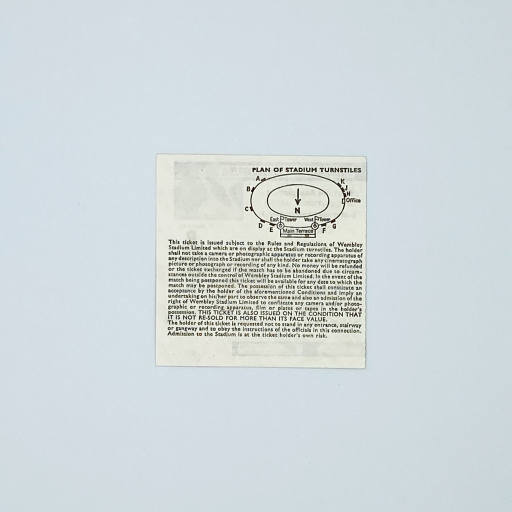 England vs Denmark Programme & Ticket (21 September 1983)