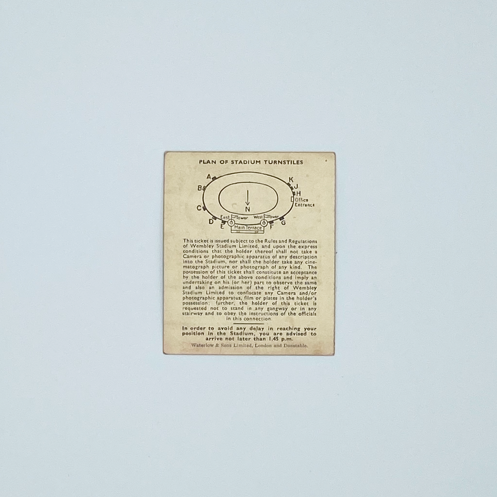 England vs Austria Programme & Ticket (28 November 1951)