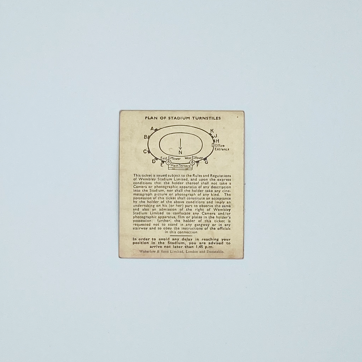 England vs Austria Programme & Ticket (28 November 1951)