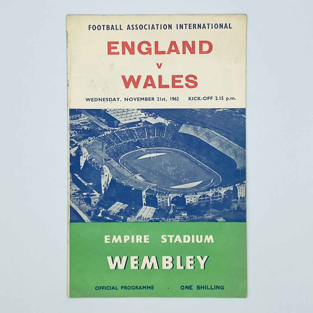 England vs Wales Programme (21 November 1962)