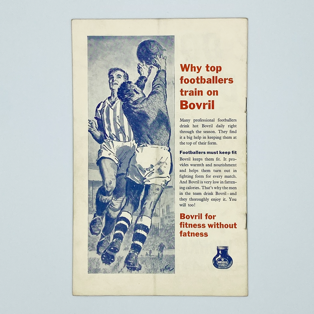 England vs Switzerland Programme (9 May 1962)