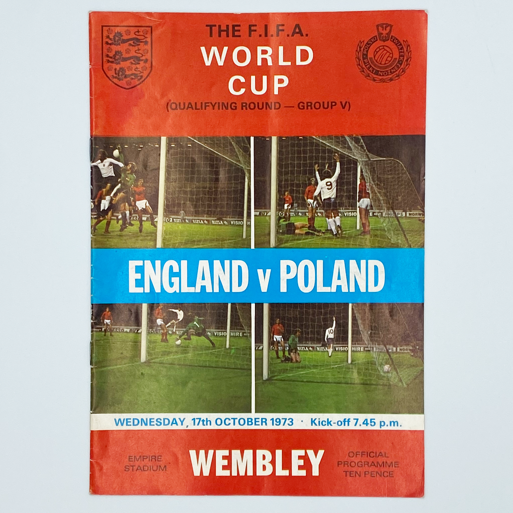 England vs Poland Programme (17 October 1973)
