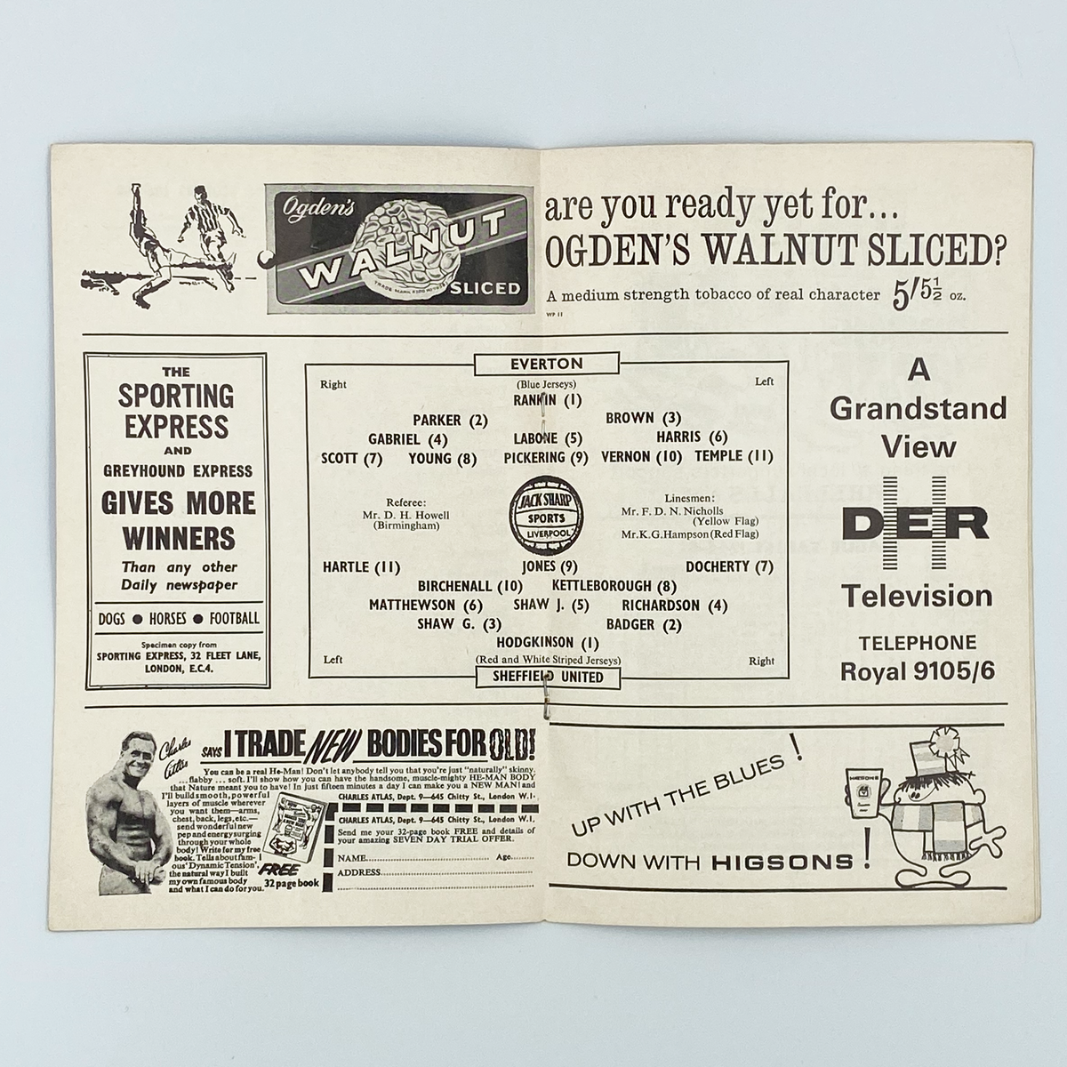 Everton vs Sheffield United Programme (12 September 1964)