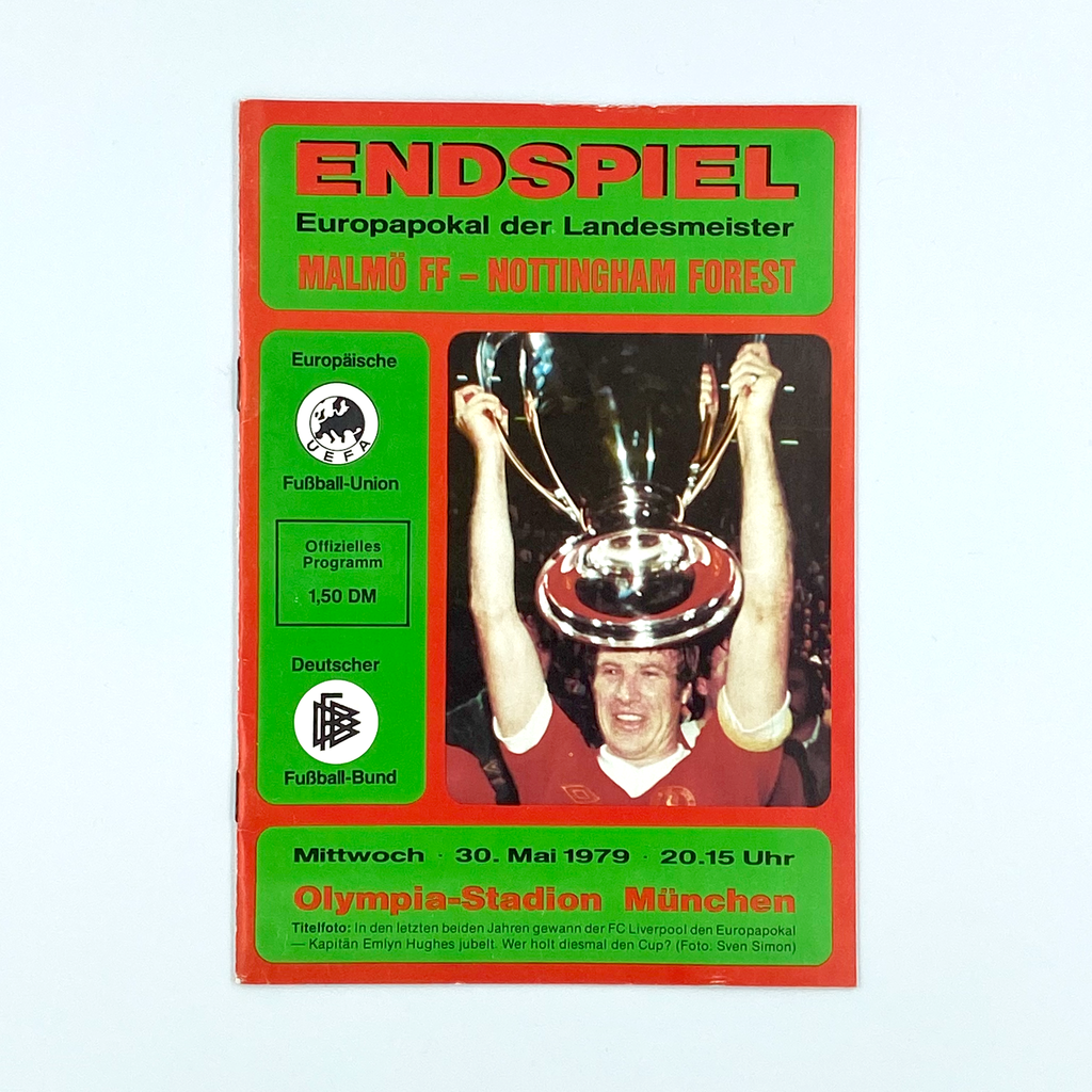 1979 European Cup Final Programme (30 May 1979)
