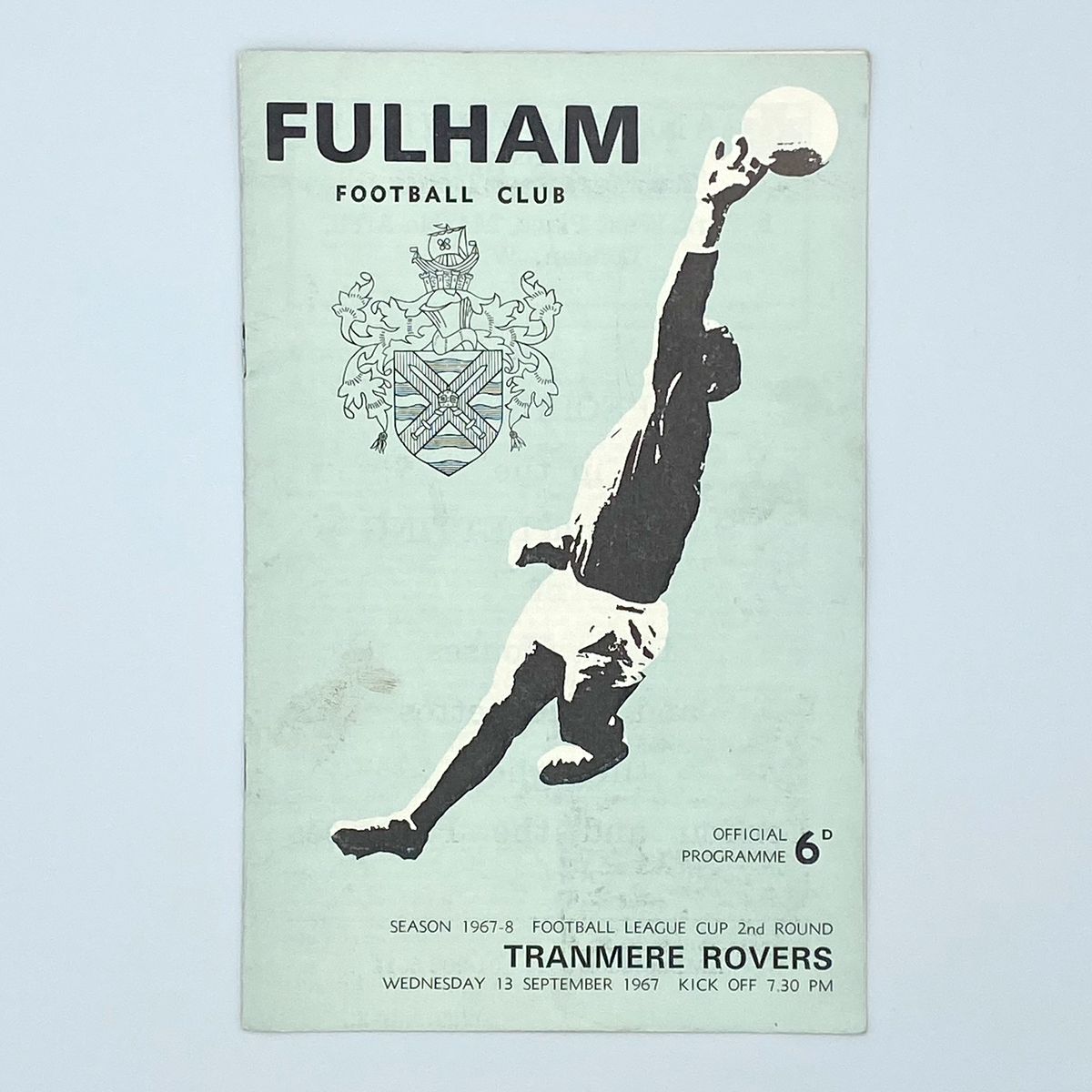 Fulham vs Tranmere Rovers Programme (13 September 1967)
