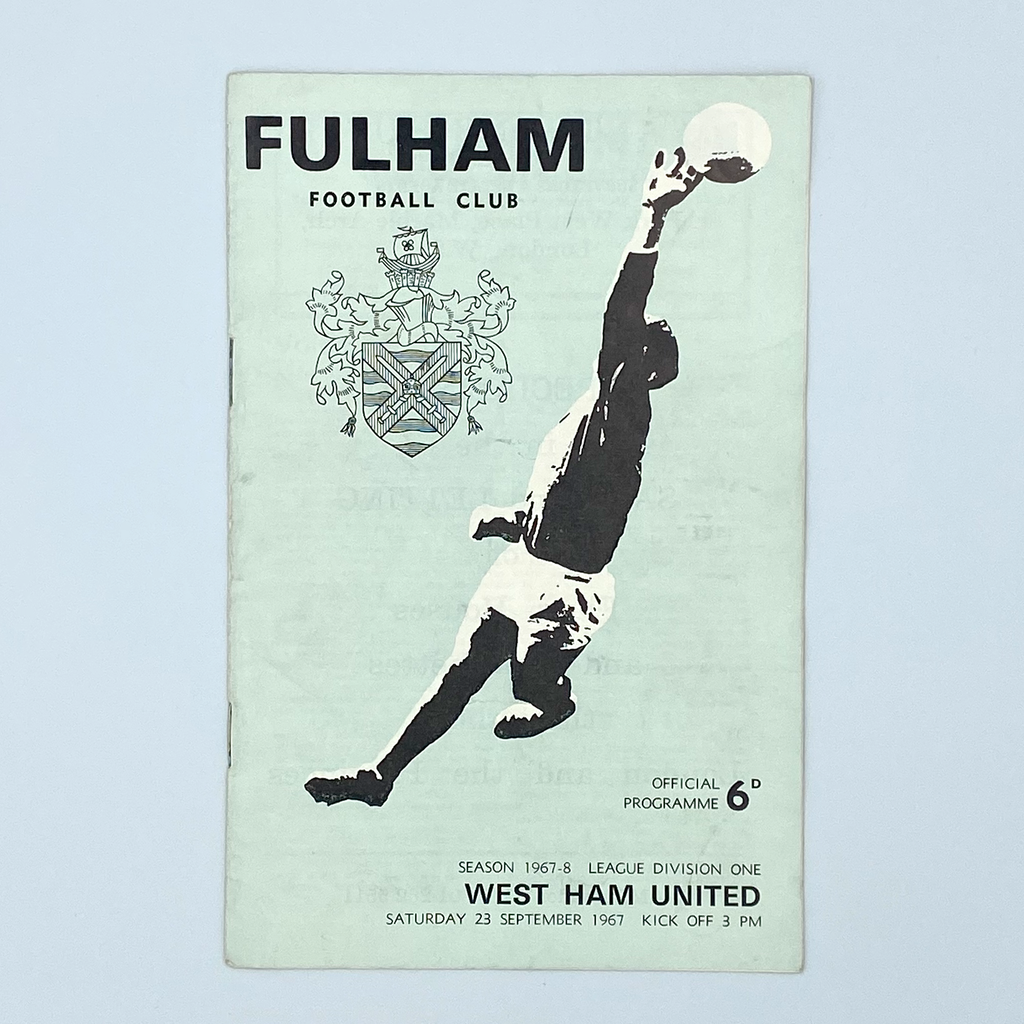 Fulham vs West Ham United Programme (23 September 1967)