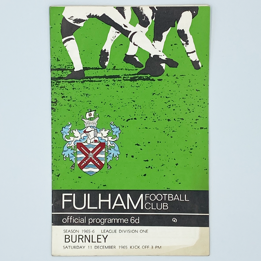 Fulham vs Burnley Programme (11 December 1965)